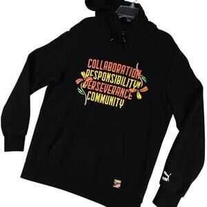 Puma Court Crush Pullover Hoodie Men's Medium Black Collaboration Responsibility